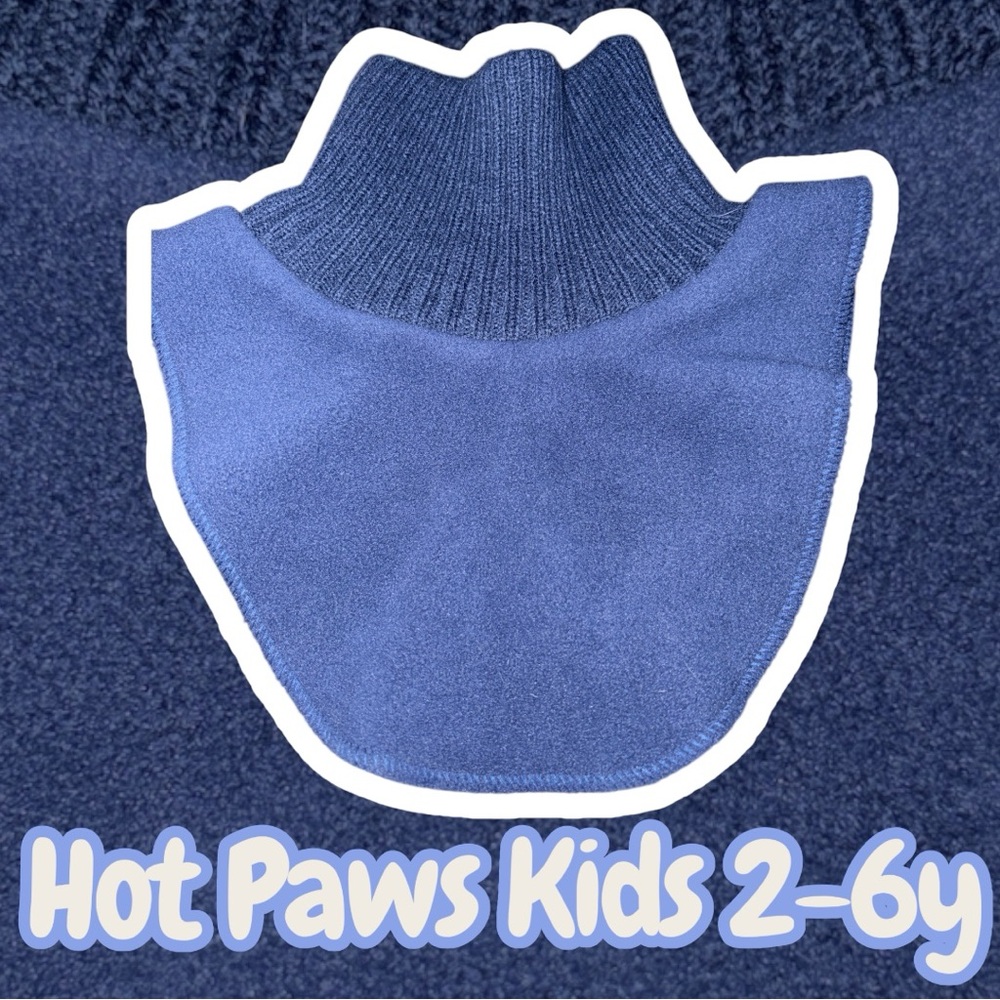 Kids Fleece Blue NeckWarmer 2-Sides Unisex 2-6 Years